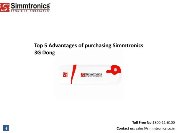 Top 5 Advantages of purchasing Simmtronics 3G Dongle