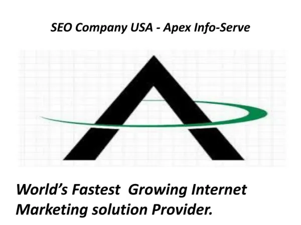 World’s Fastest Growing Internet Marketing solution Provider