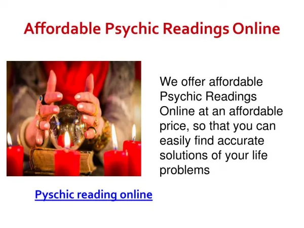 Affordable psychic readings