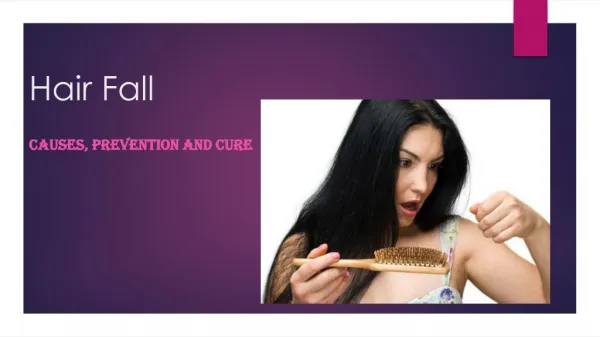 Hair fall- Causes, Prevention and Cure
