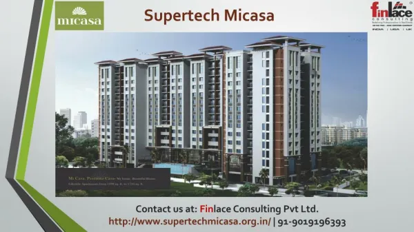 Supertech Micasa, Price List Best Project in Bangalore