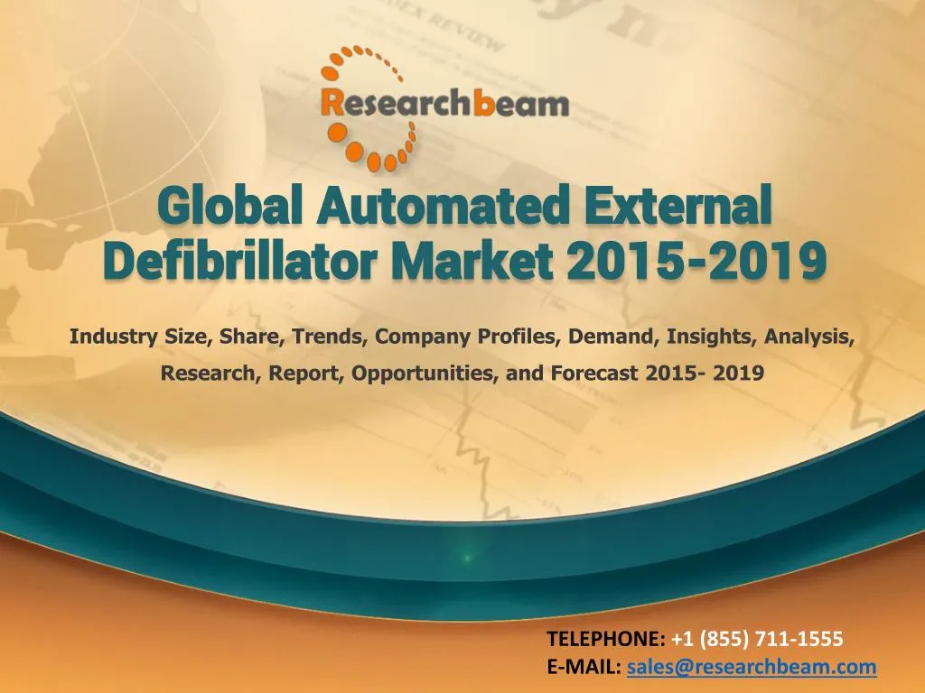 global automated external defibrillator market 2015 2019