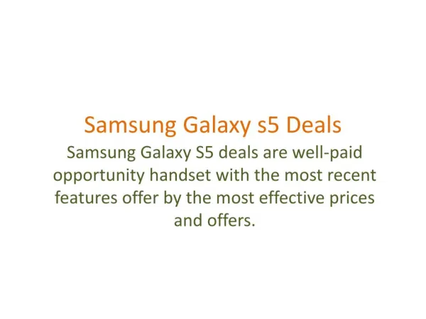 Screen presence reduces scrolling | Samsung galaxy s5 deals