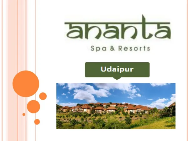 Ananta Spa & Resort Udaipur Mudra The Spa