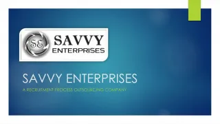 Savvy Enterprises - slide 1
