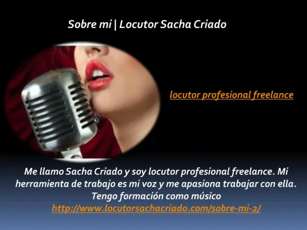 Locutor Profesional Freelance