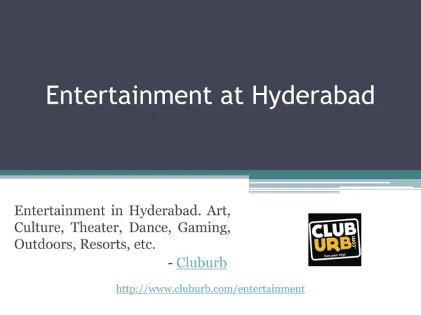 Entertainment in Hyderabad - Cluburb