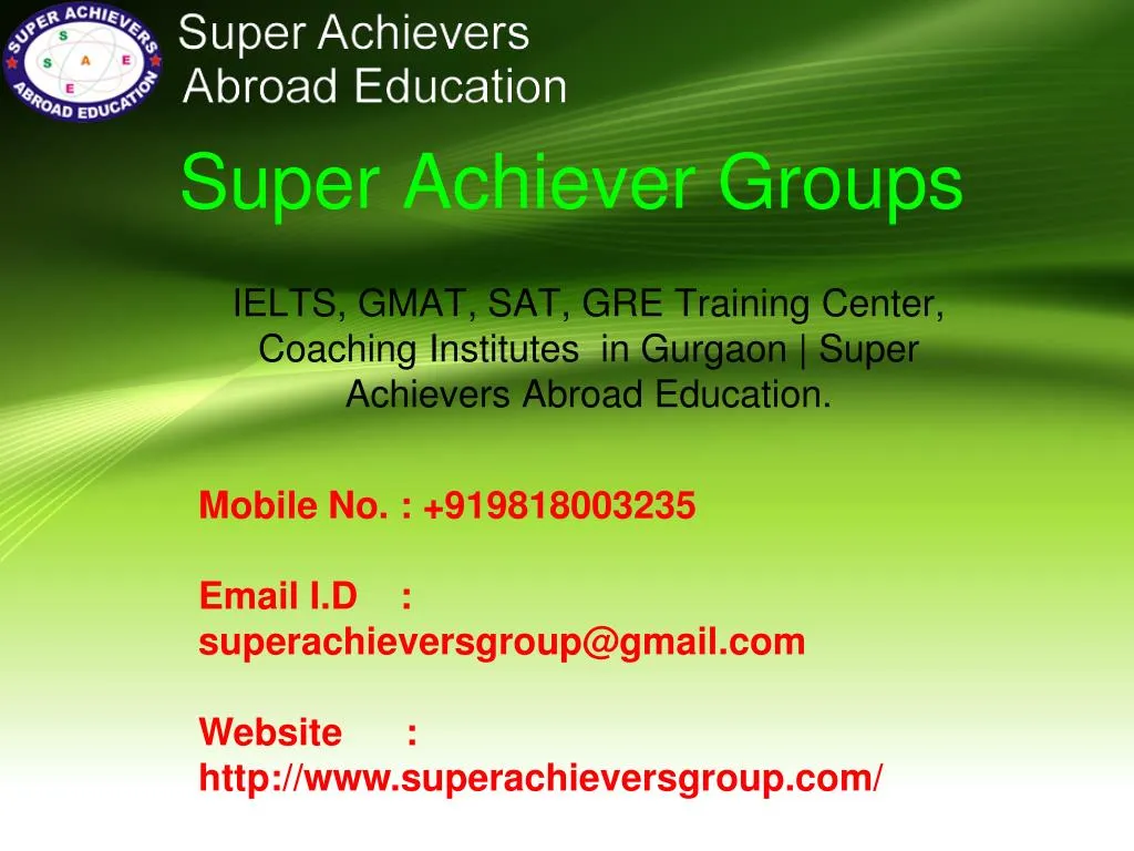 super achiever groups