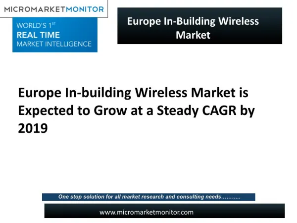 Europe In-Building Wireless Market
