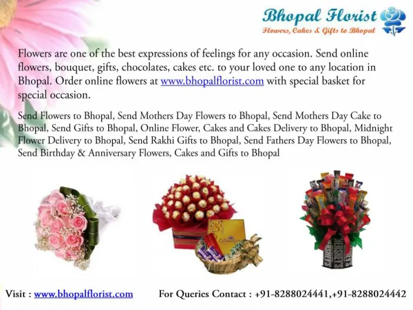 Send Flowers to Bhopal