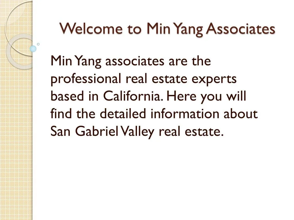 welcome to min yang associates