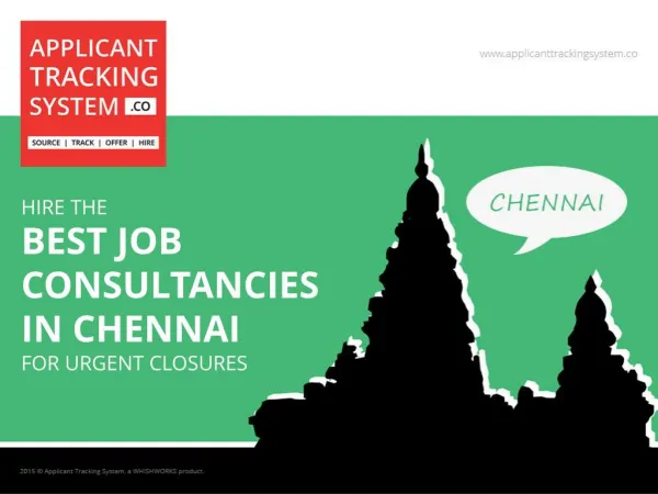 Hire the Best Job Consultancies in Chennai for Urgent Closures