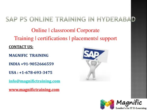 sap ps online training in canada