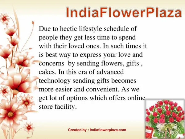 Send various types of flowers to india