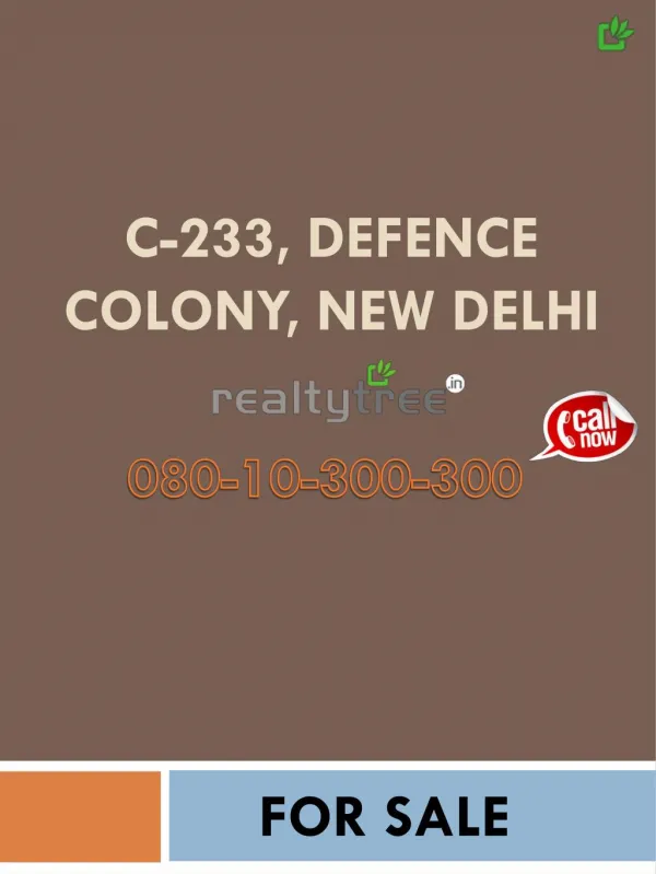Independent Ground Floor for sale in Defense Colony