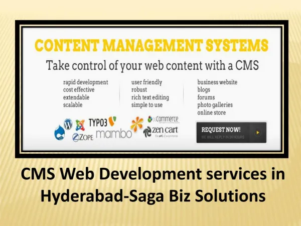 CMS Web Development Services in Hyderabad-SagaBiz Solutions