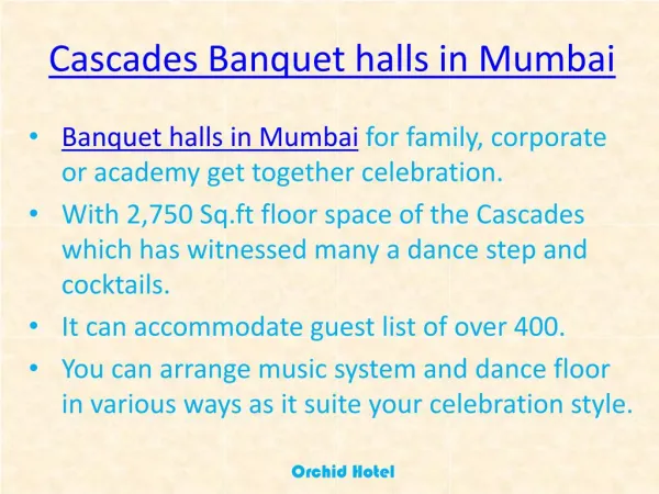 Banquet halls in mumbai