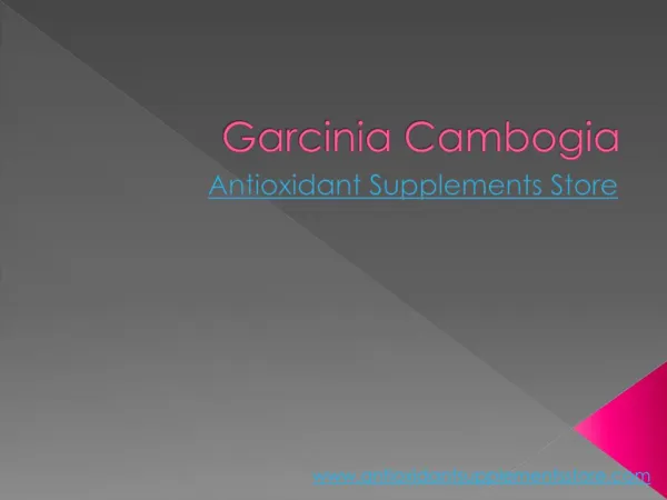 Garcinia Cambogia – Maximum Strength