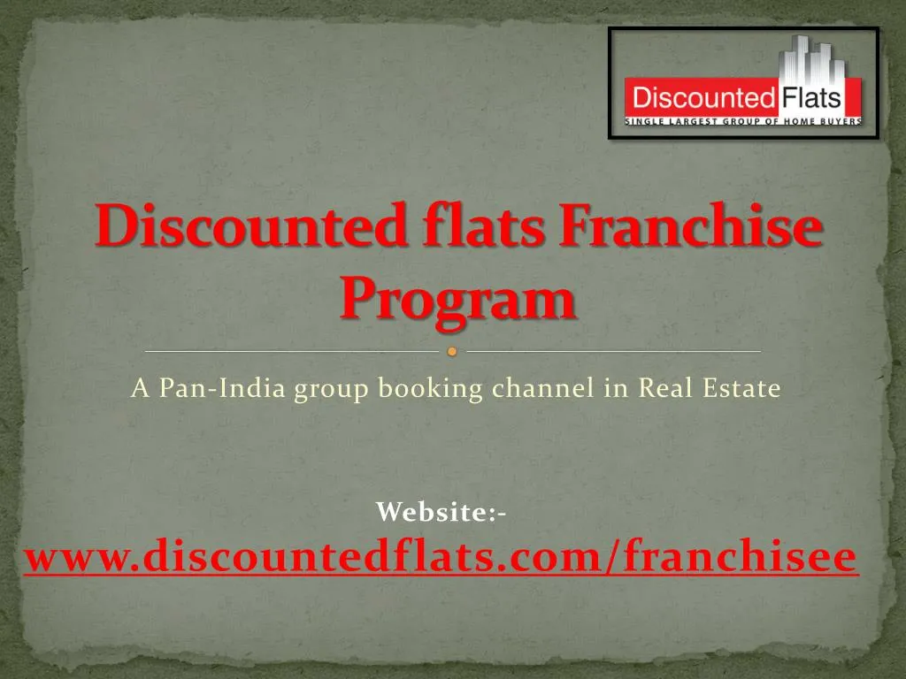 discounted flats franchise program