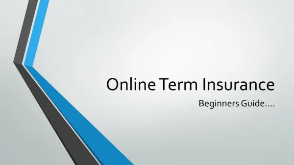 Online term Insurance