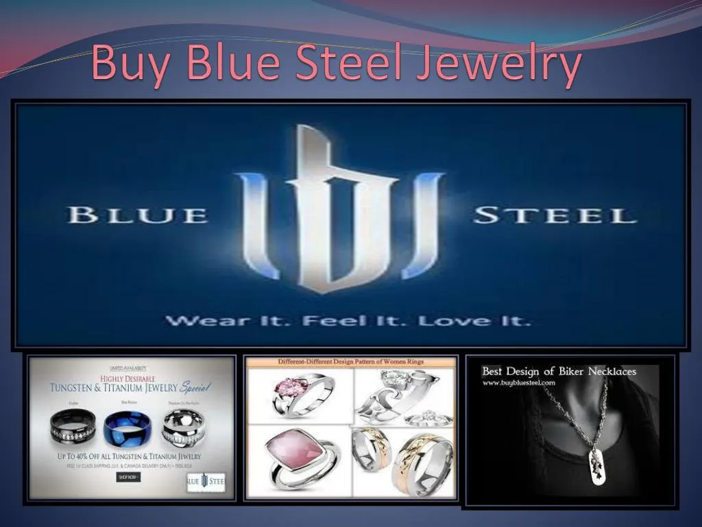 buy blue steel jewelry