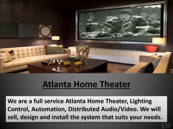 Atlanta Home Theater, Media Rooms, Home Automation