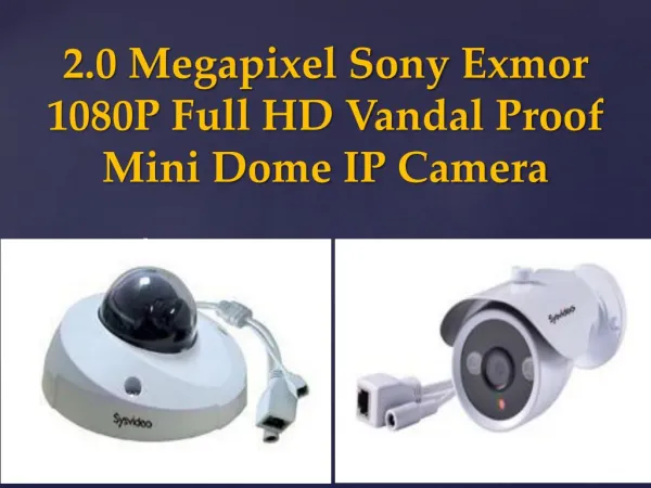 2.0 Megapixel Sony Exmor 1080P Full HD Vandal Proof Mini Dom