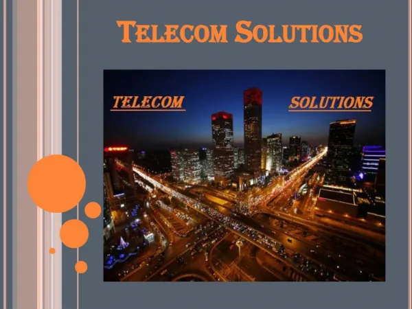 Best Effective Telecom Solutions Service Provider
