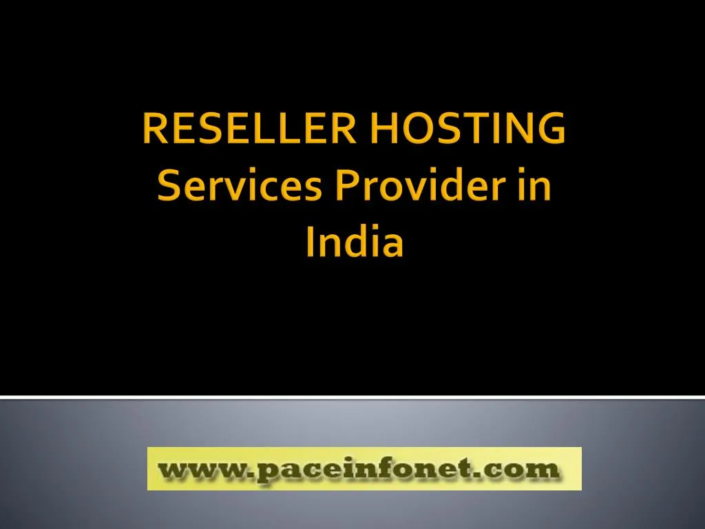 reseller hosting services provider in india