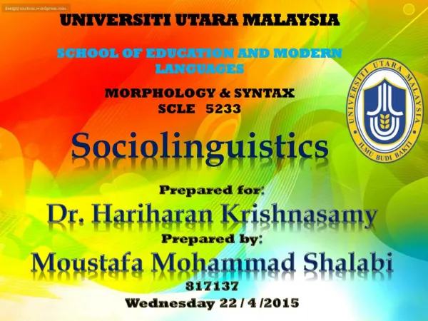 sociolinguistics