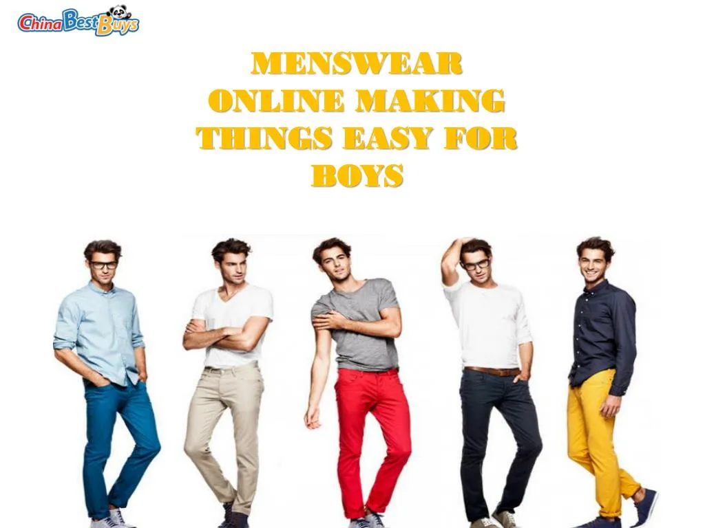 menswear online making things easy for boys