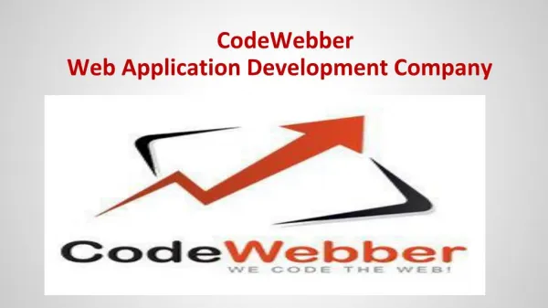 Web Application Development Services Company - CodeWebber