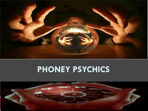 Phoney Psychics