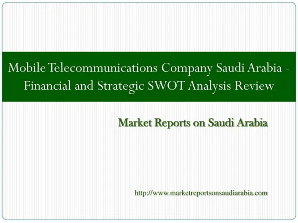 Mobile Telecommunications Company Saudi Arabia
