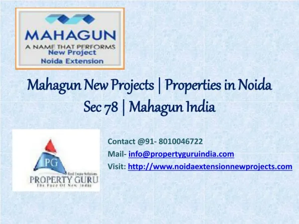 Mahagun New Projects | Properties in Noida Sec 78 - 80100467