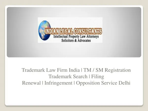 Trademark Registration Service Delhi India