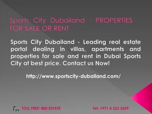 Sports City Dubai - Property, Apartments for Rent & Sale