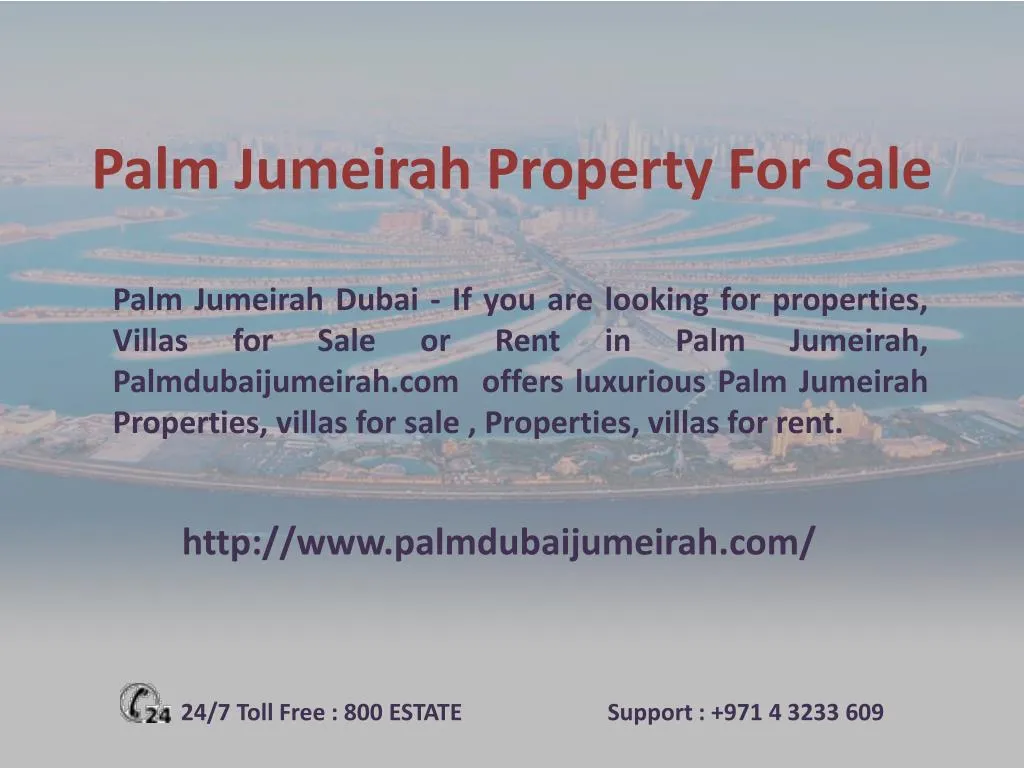 palm jumeirah property for sale