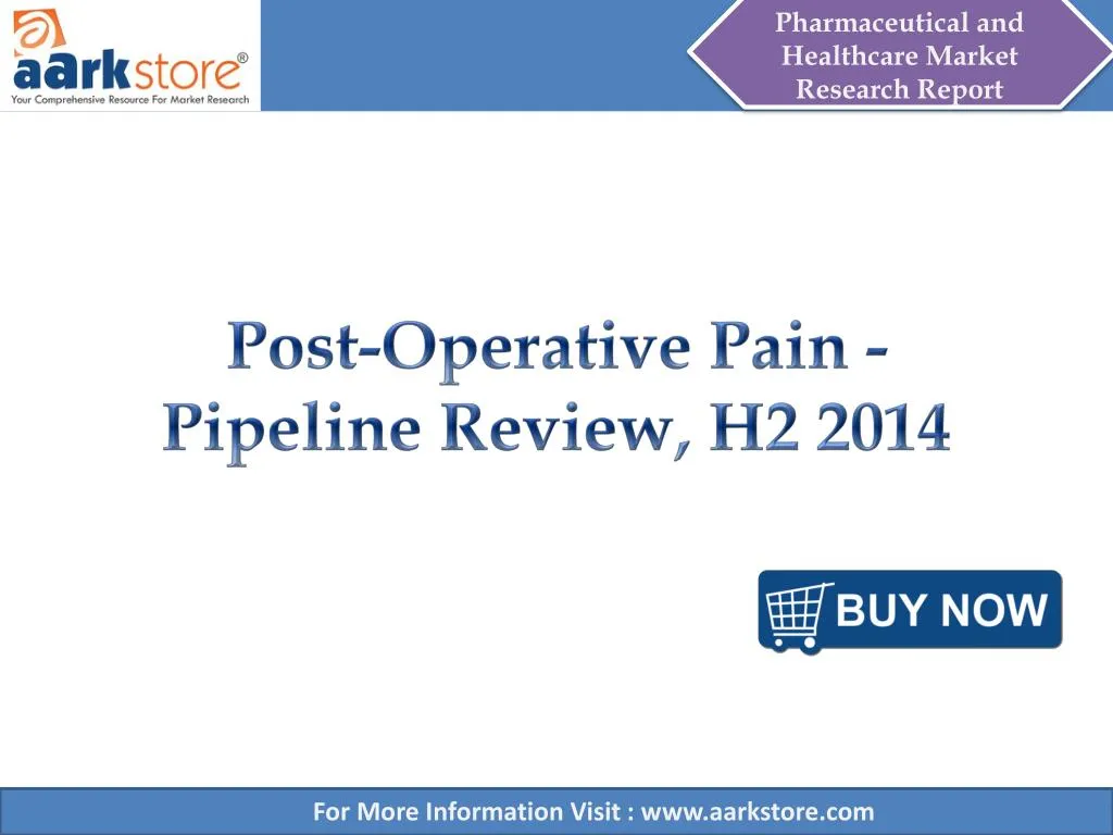 post operative pain pipeline review h2 2014