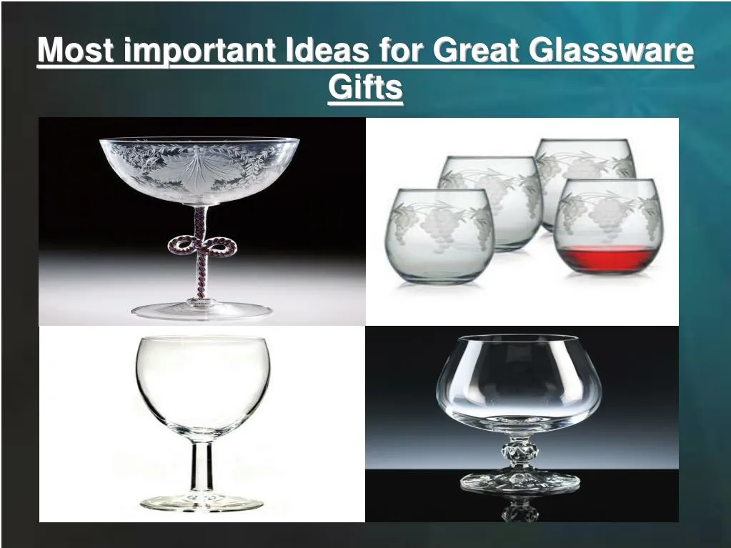 most important ideas for great glassware gifts