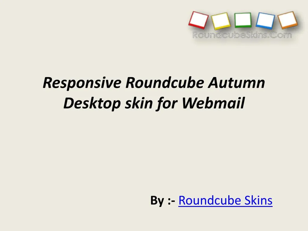 responsive roundcube autumn desktop skin for webmail