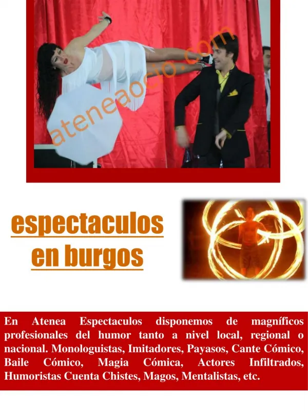 espectaculos en burgos