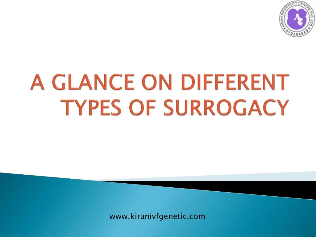 a glance on different types of surrogacy