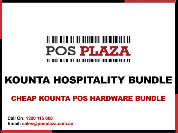 Kounta Hospitality Bundle -Cheap Kounta POS Hardware Bundle