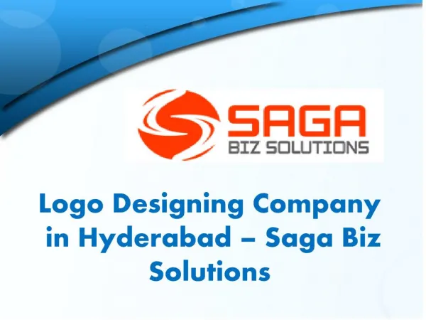 Logo Designing Services in Hyderabad - Saga Biz Solutions