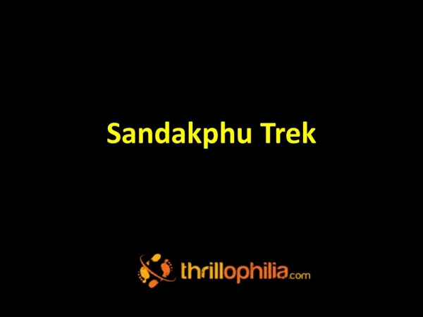 Sandakphu Trek