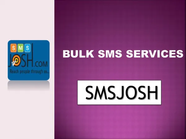 Bulk SMS Service Provider in Hyderabad – SMS Josh