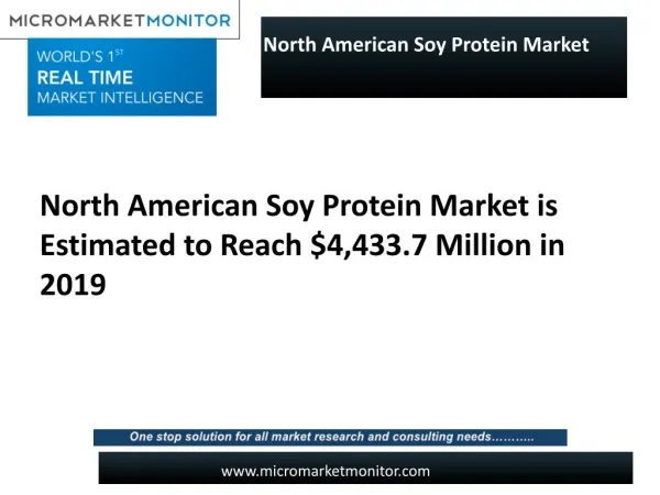North American Soy Protein Market