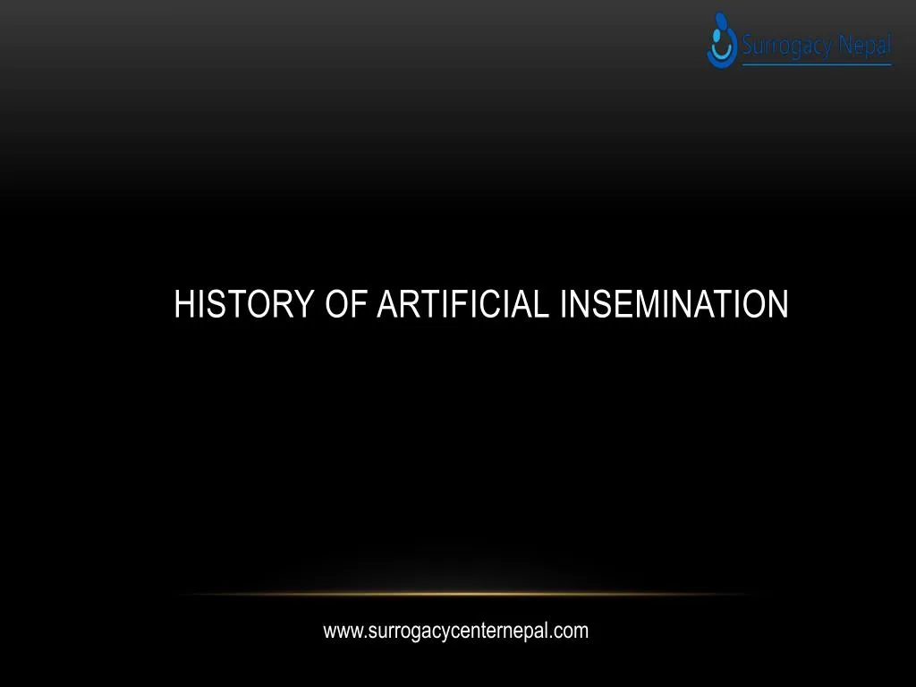 history of artificial insemination