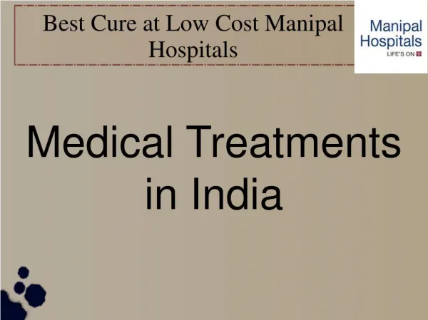 Medical Treatments in India at Low Cost